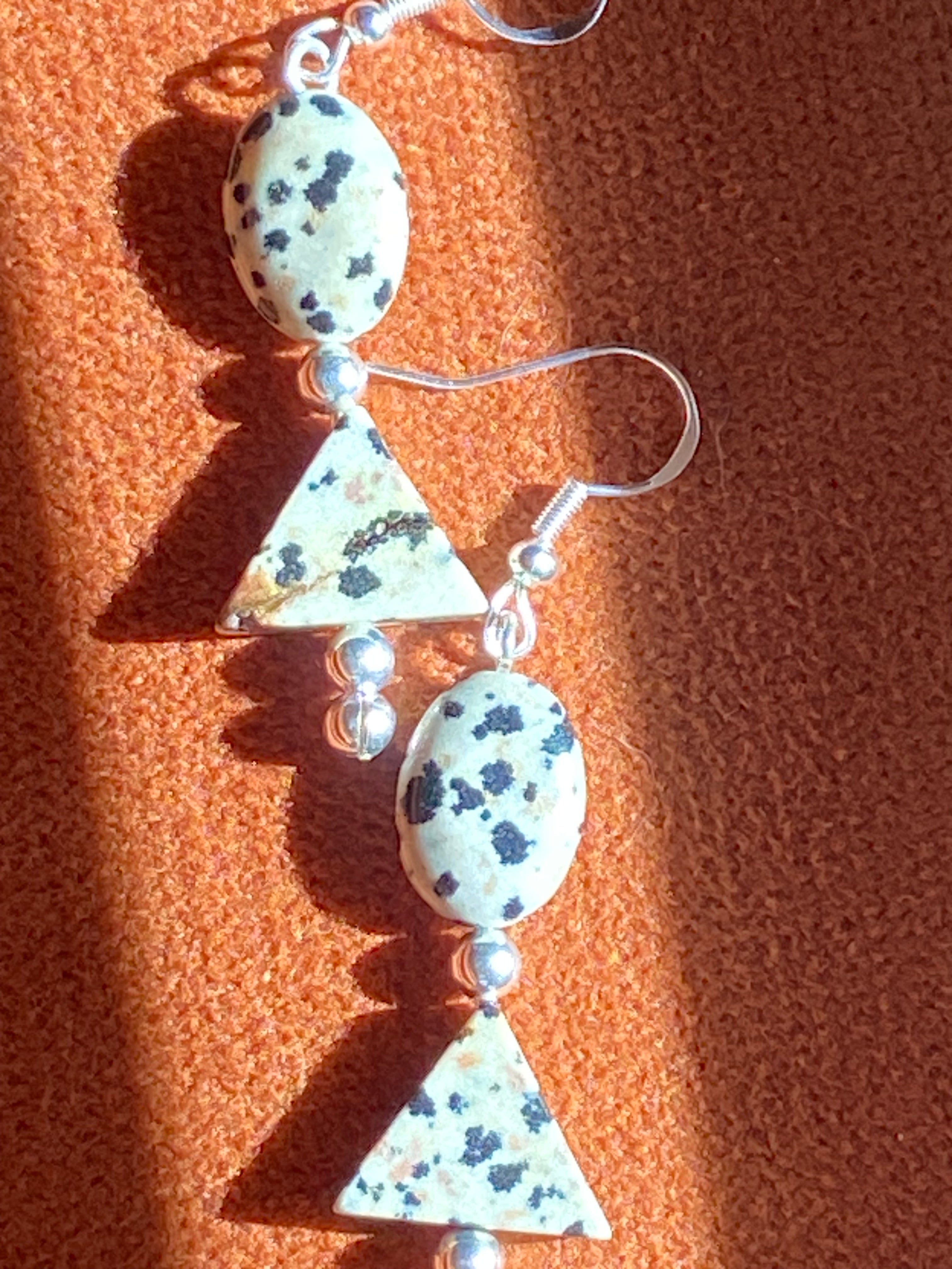 Dalmatian Jasper Earrings