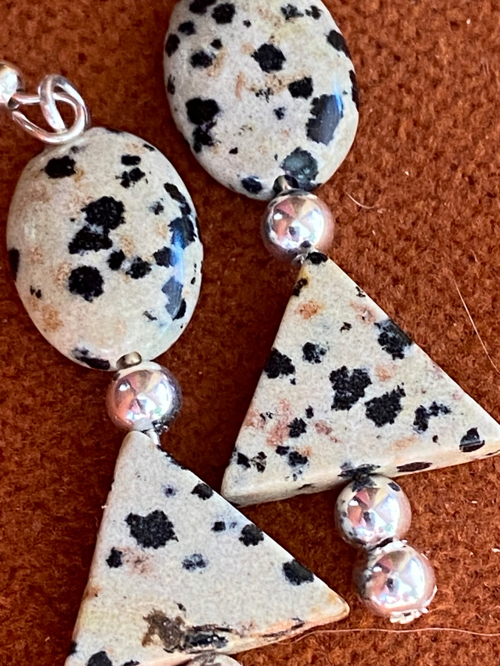 Dalmatian Jasper Earrings