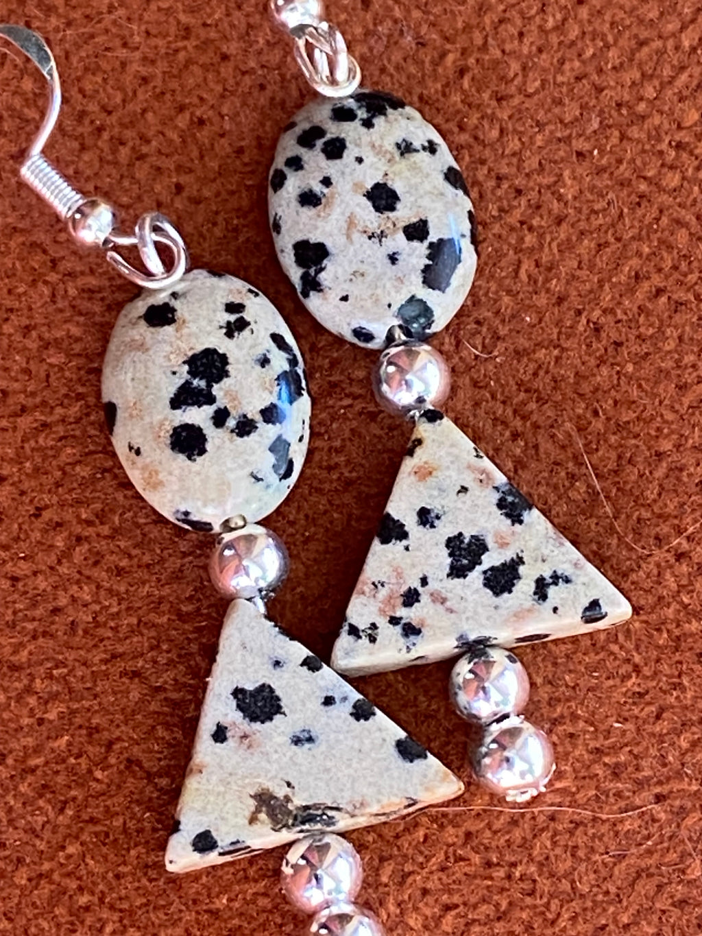 Dalmatian Jasper Earrings