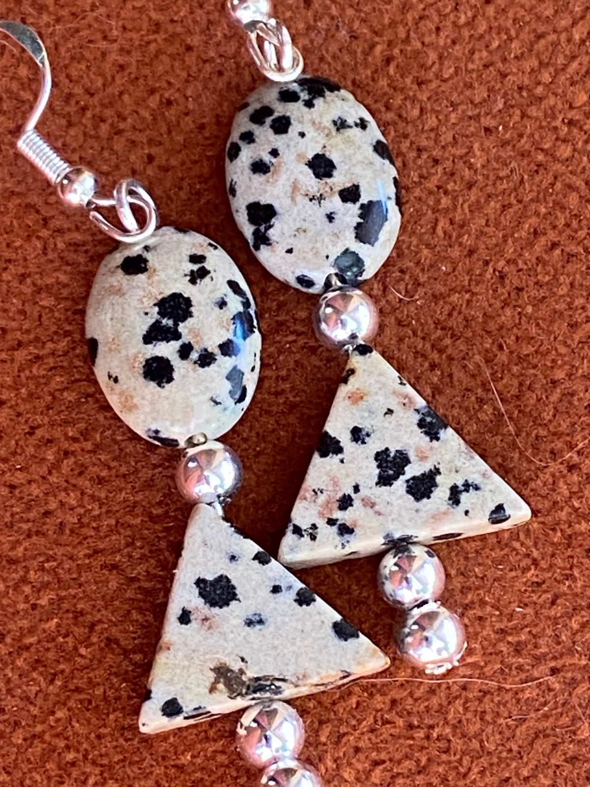 Dalmatian Jasper Earrings