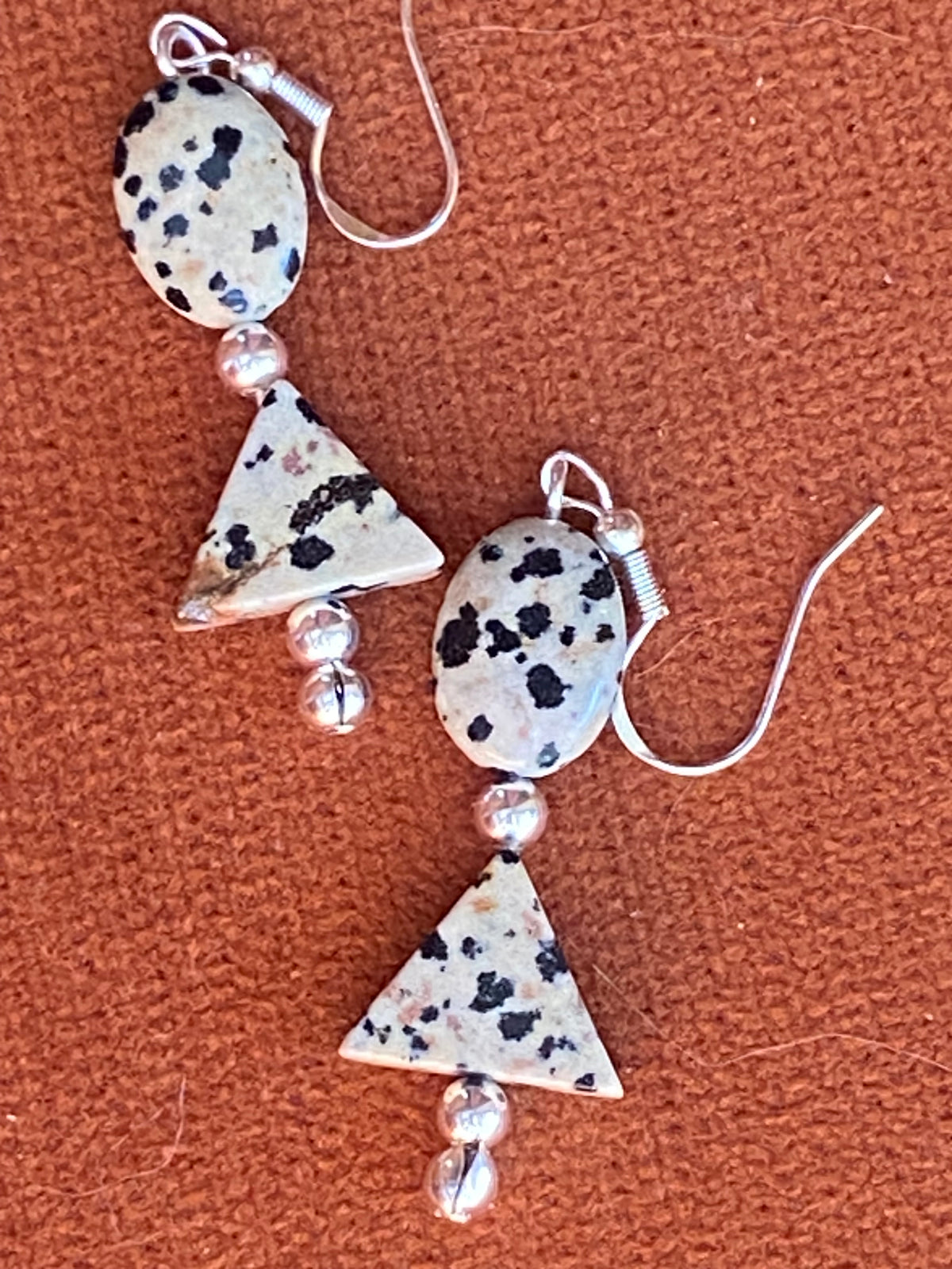 Dalmatian Jasper Earrings