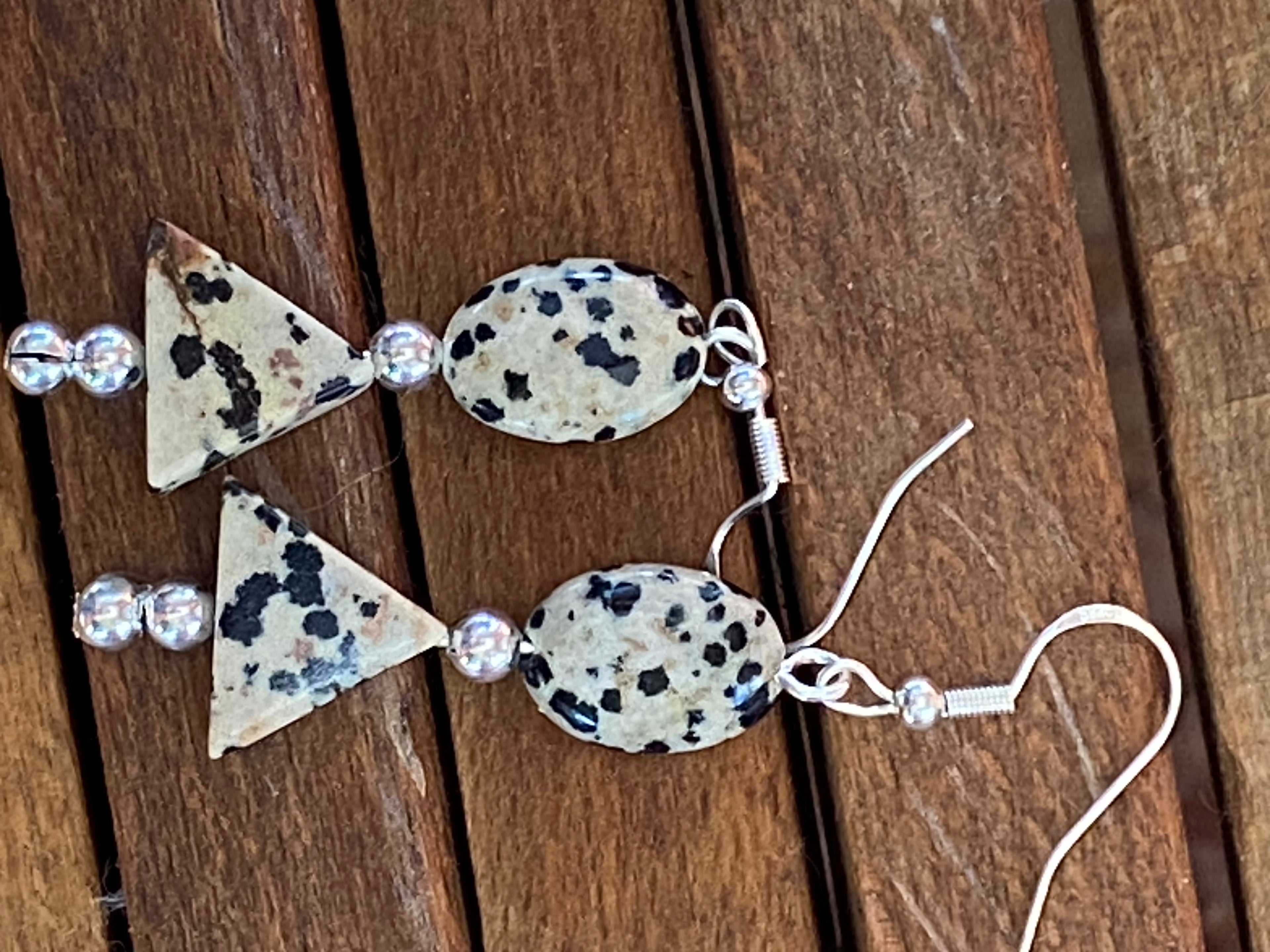 Dalmatian Jasper Earrings