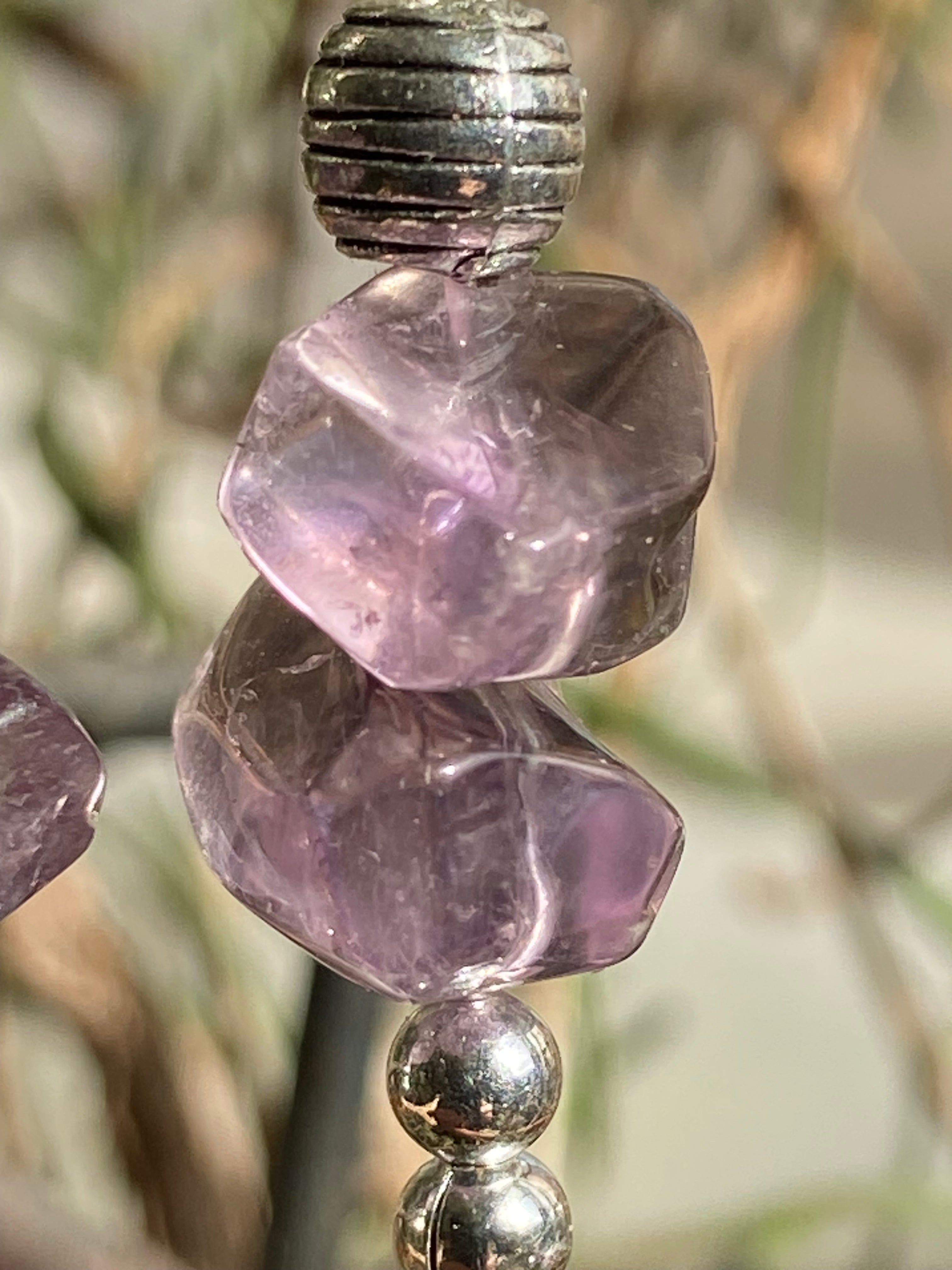 Amethyst Nugget Earrings