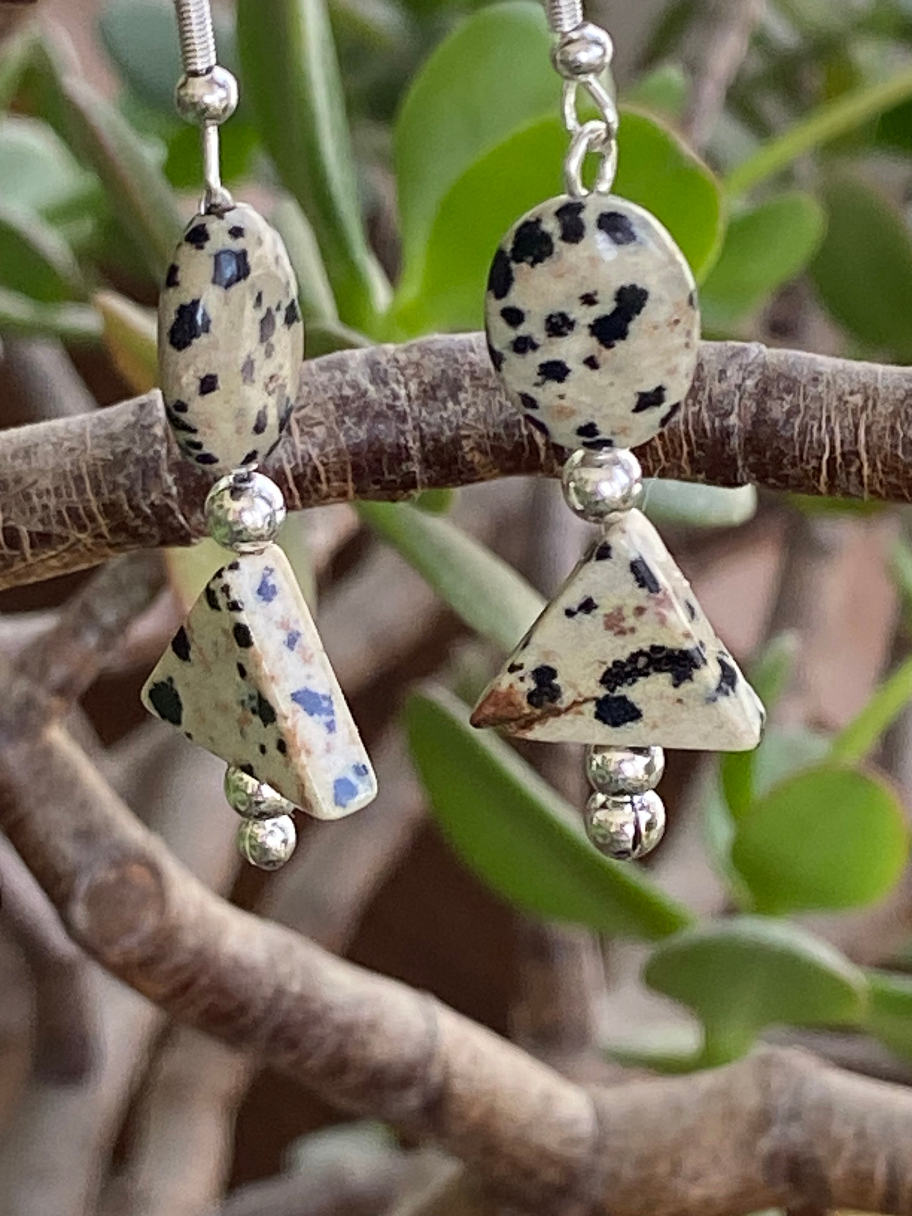 Dalmatian Jasper Earrings