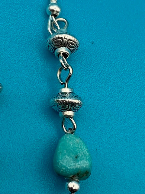 Turquoise and Silver Earrings