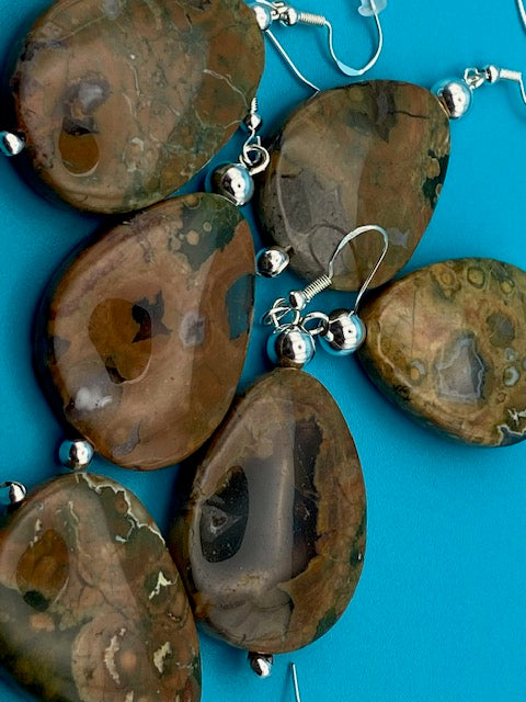 Rhyolite Oval Earrings