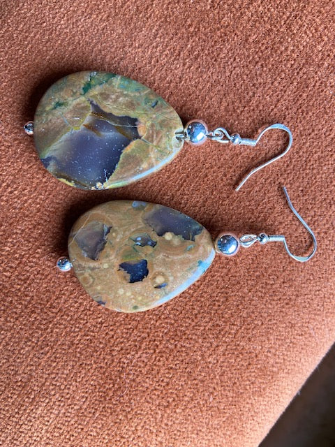 Rhyolite Oval Earrings