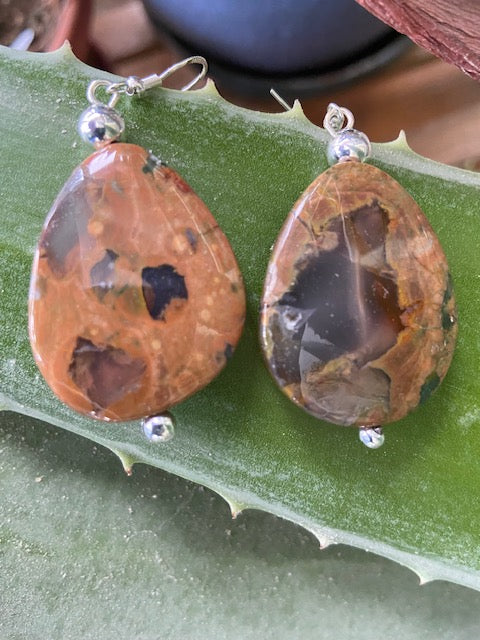 Rhyolite Oval Earrings