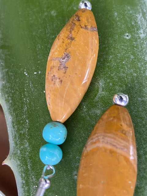 Mustard Jasper Earrings