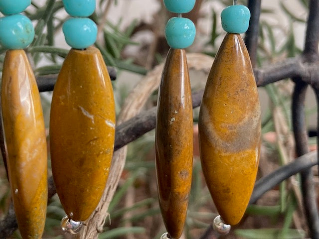 Mustard Jasper Earrings