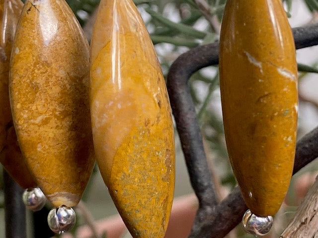 Mustard Jasper Earrings