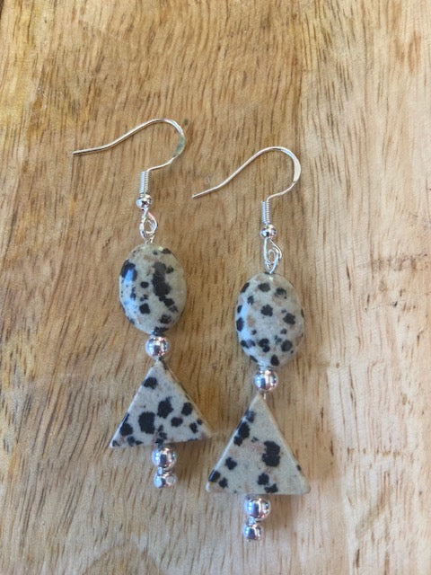 Dalmatian Jasper Earrings